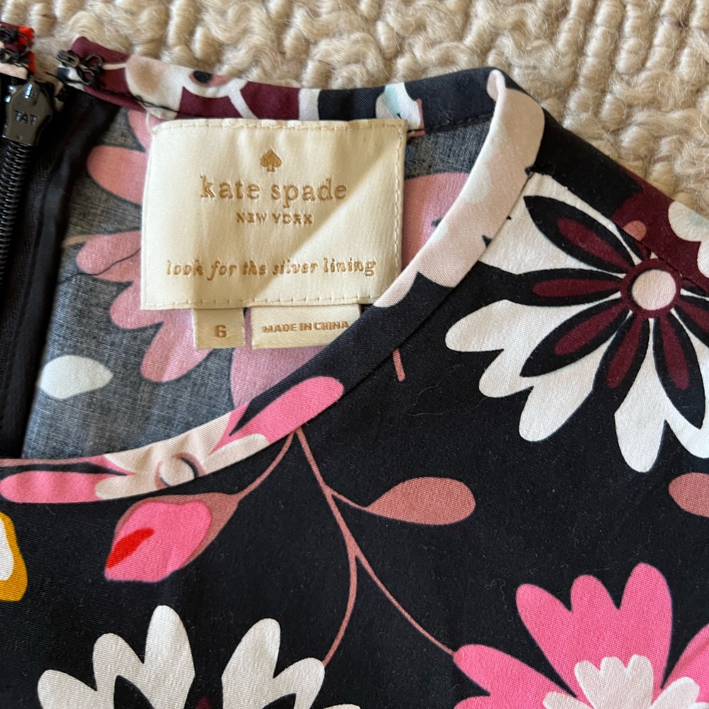 Kate Spade Casa Flora Poplin Fit and Flare - 6 - Picture 13 of 13